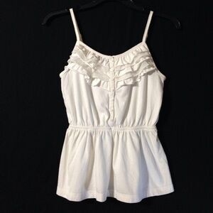 Cherokee Ruffled Tank w/ Adjustable Straps